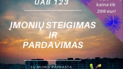 UAB123 – įmonių steigimas ir pardavimas