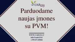 Parduodamos naujos įmonės su PVM registracija