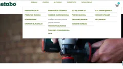 METABO  įrankių parduotuvė internete