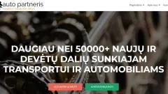 Parduodama internetine svetaine pritaikyta detaliu arba automobiliu pardavimo verslui
