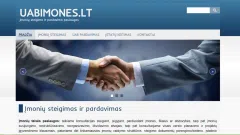 Internetinis puslapis UAB steigimui-pardavimui
