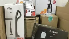 Žaislai, elektriniai įrankiai, smulki buitinė technika paletėmis