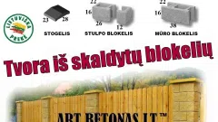 Betono gaminių eksportas. - 2