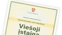 Parduodu naujai įsteigtą VšĮ