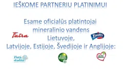 Jieškome partneriu, platinimui