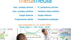 Kuriame bei vystome reprezentacinius puslapius, e-komercijos sprendimus, unikalius projektus. Marketingo strategijos sudarymas, Google ir Facebook reklaminės kampanijos, SEO, Wordpress.