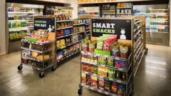 Parduodama maisto produktu prekiniu zenklu prekyba