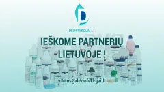 Ieškome prekybos partnerių profesionalių dezinfekcijos ir valymo priemonių prekybai