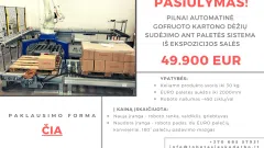 Automatinė sudėjimo ant paletės sistema