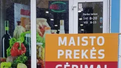 Maisto prekiu parduotuve