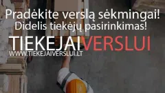 Tiekėjai sėkmingam verslui!