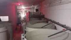 Žuvų auginimo patalpoje įranga (pilna Urs sistema)