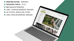 Parduodamas e-shopas, paruoštas darbui