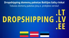 Parduodamas DROPSHIPPING.LT/LV/EE domenų paketas