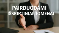 Parduodami išskirtiniai domenai ir tinklapiai