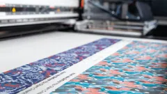 Plačiaformatė spauda ant audinių. Tarptautinė prekyba lino gaminiais