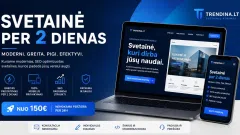 Moderni svetainė per 2 dienas