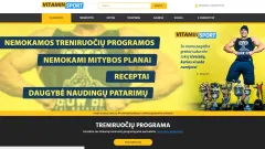 Parduodamas VITAMINSPORT.LT el. parduotuvė ir internetinis portalas