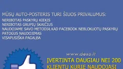 Facebook auto posteris 2017 metų atnaujinimas!