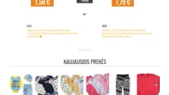 Parduodama vaikiškų rūbų internetinė parduotuvė