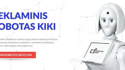 Išmanaus reklaminio roboto KIKI nuoma - 1