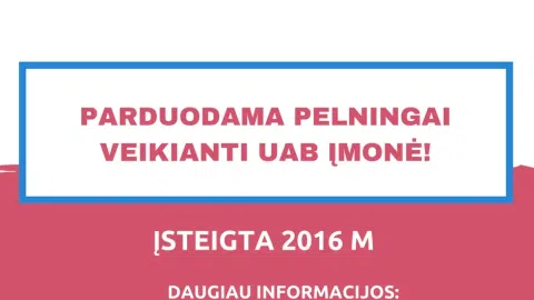 Parduodamas pelningai veikiantis verslas - 1