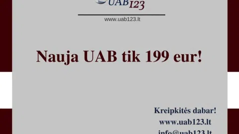 Nauja UAB įmonė tik 199 eur!! - 1