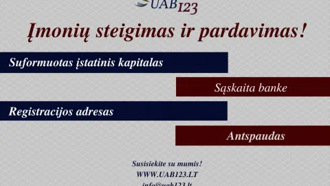 Įmonių pirkimas ir pardavimas nuo 100 eur! - 1