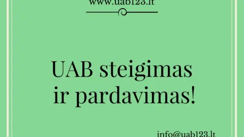 UAB steigimas nuo 100 EUR!! - 1