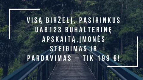 Įmonė be skolų ir įsipareigojimų - super kaina! - 1