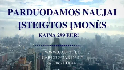 Įmonė be skolų ir įsipareigojimų - super kaina! - 1
