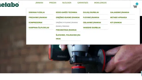METABO  įrankių parduotuvė internete - 1