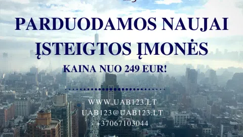 Įmonė be skolų ir įsipareigojimų - super kaina! - 1