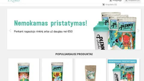 Parduodamas elektroninės prekybos verslas -  pilnaverčiais maistiniai kokteiliai PlennyShake, www.dzimis.lt - 1