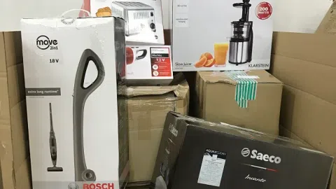 Žaislai, elektriniai įrankiai, smulki buitinė technika paletėmis - 1