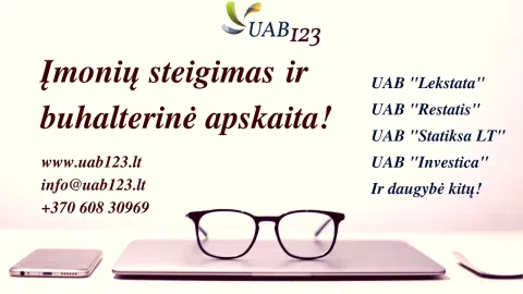 UAB123 buhalterinė apskaita  - Čia gimsta verslas! - 1