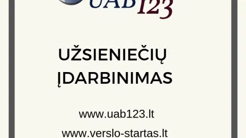 UAB123 - Užsieniečių įdarbinimas Lietuvoje - 1