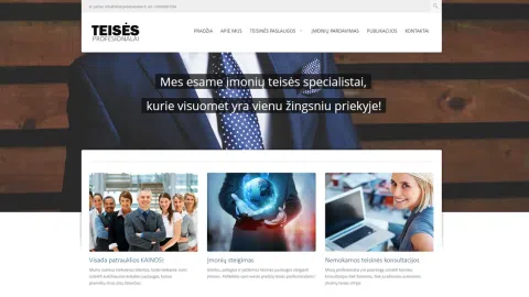 Parduodamas teisinių paslaugų teikimo tinklalapis - 1