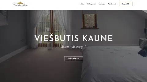 Reprezentacinė interneto svetainė skirta viešbučiui, moteliui, BnB - 1