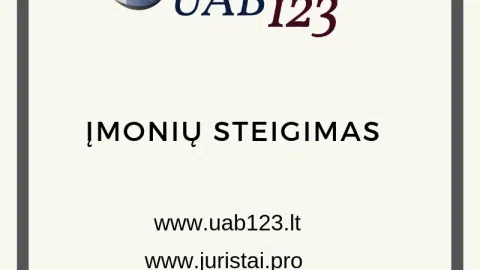 UAB123 - Įmonių Steigimas Ir Naujų UAB Pardavimas - 1
