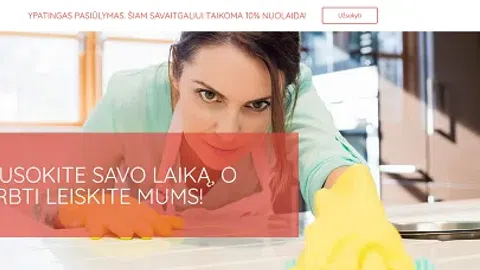 Interneto Svetainė Skirta Valymo Paslaugų Verslui - 1