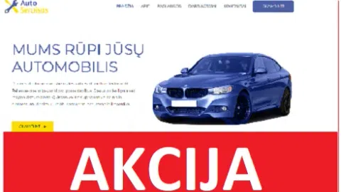 Interneto Svetainė Skirta Automobilių Servisui - 1