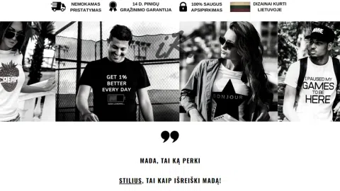 Parduodama Print On Demand Verslo Modelio Drabužių El. Parduotuvė - 1