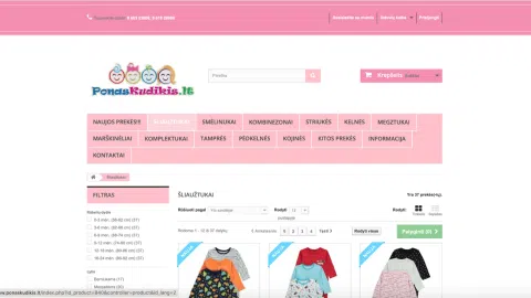 Parduodama Elektroninė parduotuvė - drabužėliai kūdikiams - 1