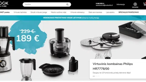 Parduodamas internetinės prekybos verslas - elektroninė parduotuvė - 1
