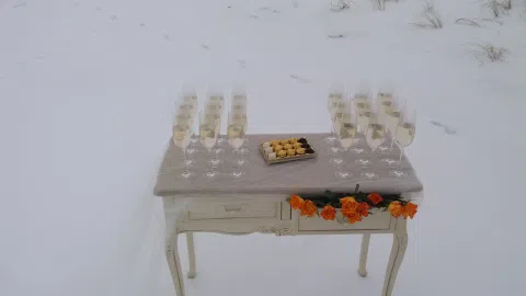Parduodu vestuvinį staliuką su taurėmis - 1