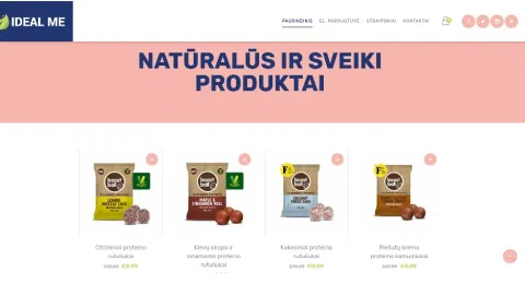 Parduodama veikianti el. parduotuvė www.idealme.lt - 1