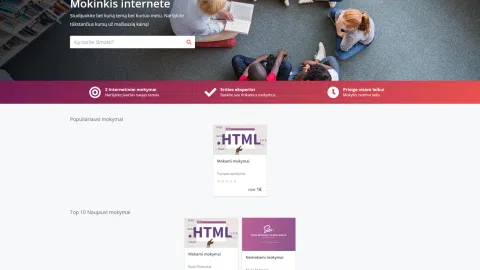 Mokymų internetu svetainė - 1