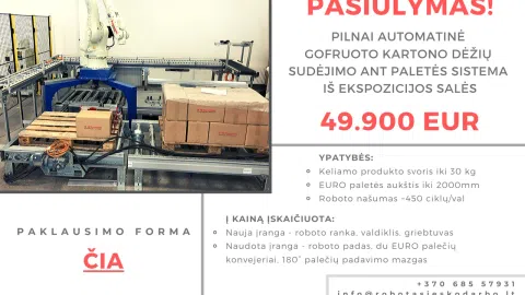 Automatinė sudėjimo ant paletės sistema - 1