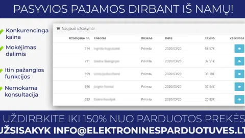 Elektroninė parduotuvė su tiekėjų - 1